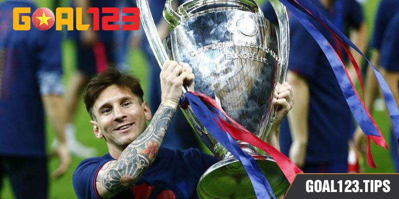 Messi đã có 4 danh hiệu C1 trong màu áo Barcelona